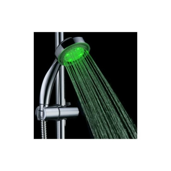 REMAKE Colors Färgglad Glitter Duschhuvud LED Duschhuvud Temperaturkontroll Tre färger termokrom huvud