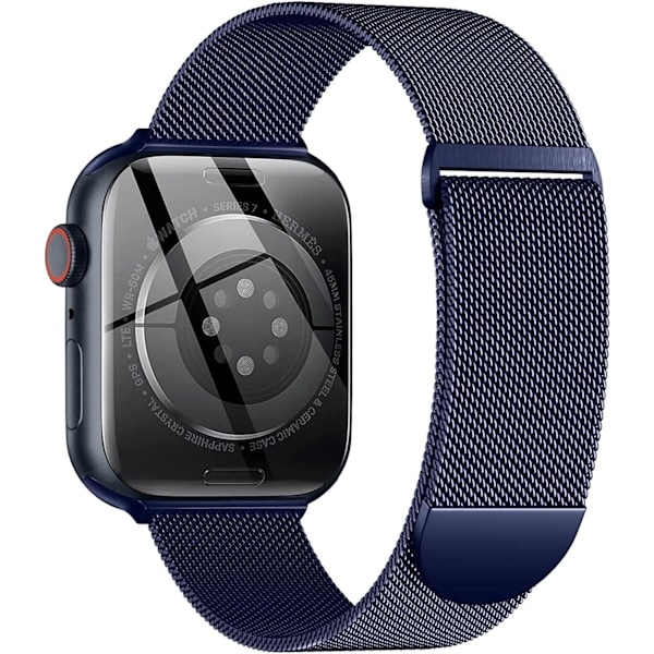 Apple Watch -kellolle yhteensopiva metalliremmui 40 mm 38 mm 41 mm Sininen -WELLNGS Sininen Sininen 42/44/45/49 mm