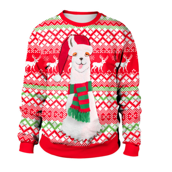 Julklappströja för kvinnor, Tröja, Casual Blus, Långärmad AM