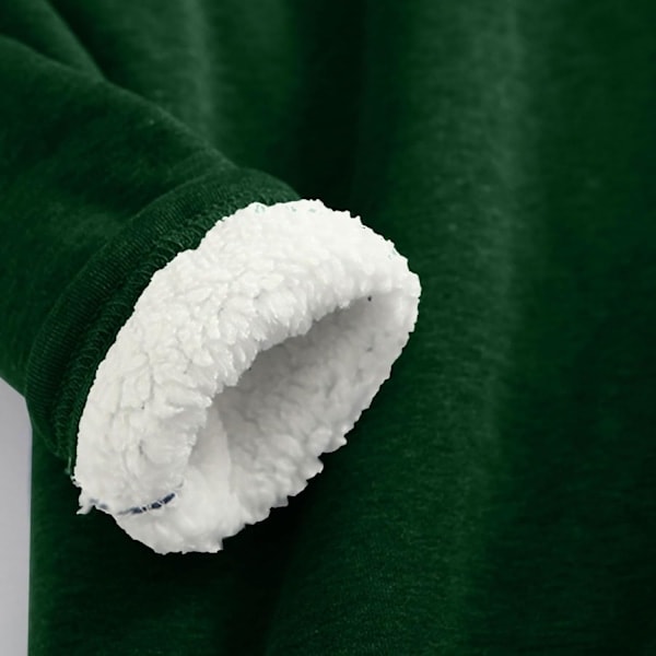 Jouluinen Raidalliset Fleecepullovarpainen Pyöreäkaulainen Pullover-Paita Muodikkaat Pitkähihaiset Treenipaita Vihreä L Vihreä S...