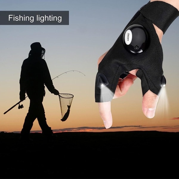 Fars Dag-presenter till pappa från dotter och son, LED-fingerlampa, handskar KLB