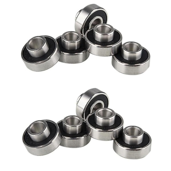 10 stk 608-2rs Longboard Integrerte Lager Skateboard Hjul Lager Inline Rulleskøyter Lager 8x2