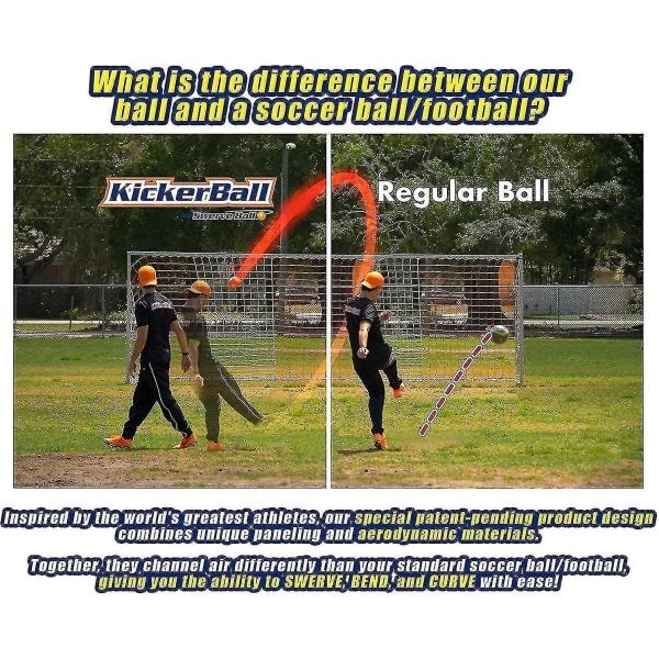 REMAKE Kickerball - Käyrä ja kiertävä jalkapallolelu - Potkaise kuin ammattilaiset, täydellinen lahja pojille ja tytöille - Täydellinen ulko- ja sisätiloihin...