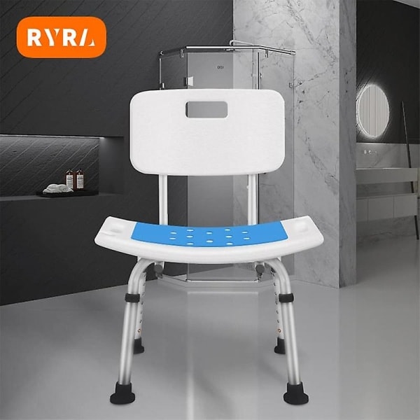 REMAKE Badestol Dusjstol Eldre Foldbar Badestol Lim Antislipp og Varm Sittepute null ingen