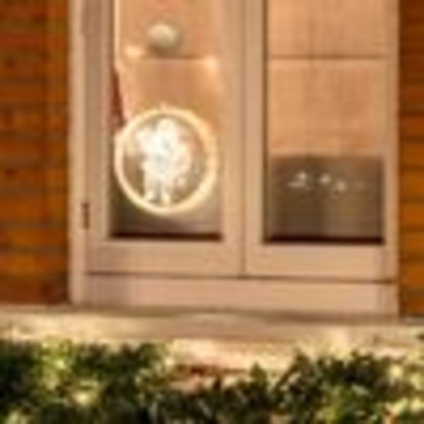 LED 3D Jultomte Fönsterlampa Jul Fönsterdekoration Hängande Ljuskedja