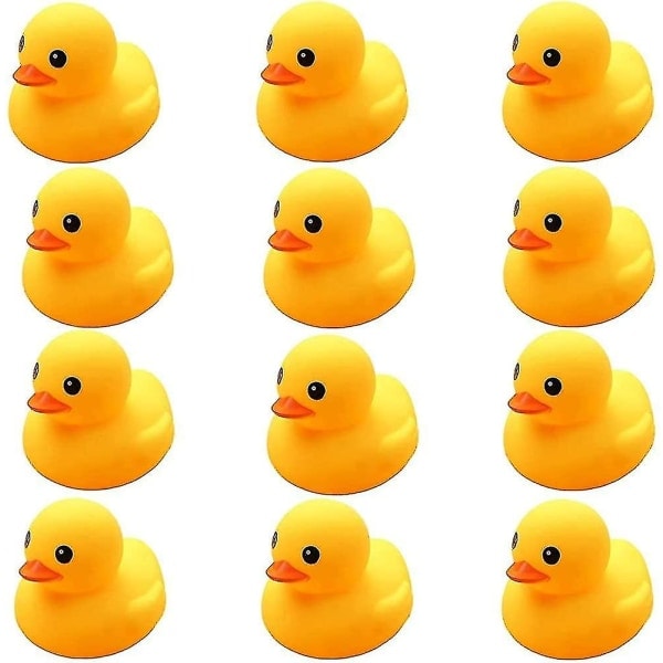 10 Gummifugle Gule Ande Badelegetøj til Børnehave Badekar Andegave til Babyshower