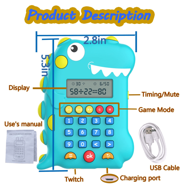 Dinosaurukset lelut, elektroniset matematiikka pelit, lasten matkalle sopivat opetuslelut musiikilla, loma- ja syntymäpäivälahjat pojille ja tytöille...