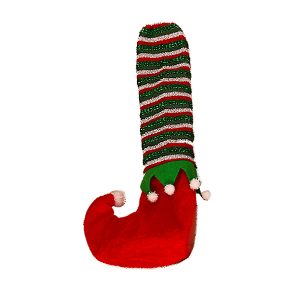Randiga Tomtefotssockor 4-pack Julstolsbensöverdrag Bordstolsbensöverdrag Julmöbler Bensockor Semestergolvskydd Grön