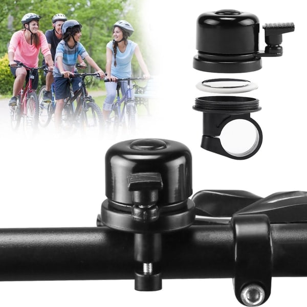 Cykelklocka med Airtag-hållare Svart 22,2 mm