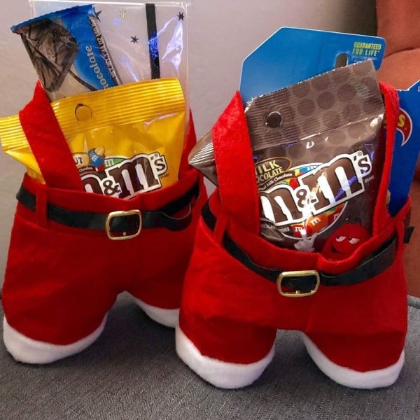 10 st juldekorationer presentpåsar godispåsar tomtebyxor stil söta godispåsar för barn bäst för bröllop jul nyår liten storlek