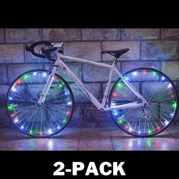 NEON LED-Strip for Both Bicycle Wheels 2-Pack