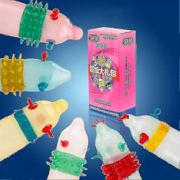 Bestselgende 2024 Spesialformede Morsomme Kondomer - 6 stk Stimulerende Produkter for Voksne (GTA2332)