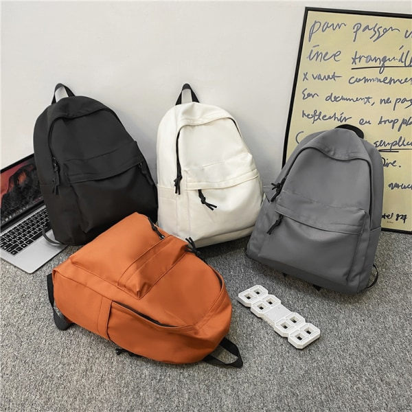 REMAKE Casual Rejseskoletasker Laptop Rygsæk til Teenage Piger Letvægts Rygsæk k Skole Rygsæk Kvinder Sort