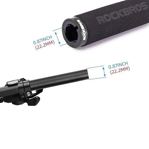 Rockbros BT1001BKBK skumsykkelgrep for styre? - svart