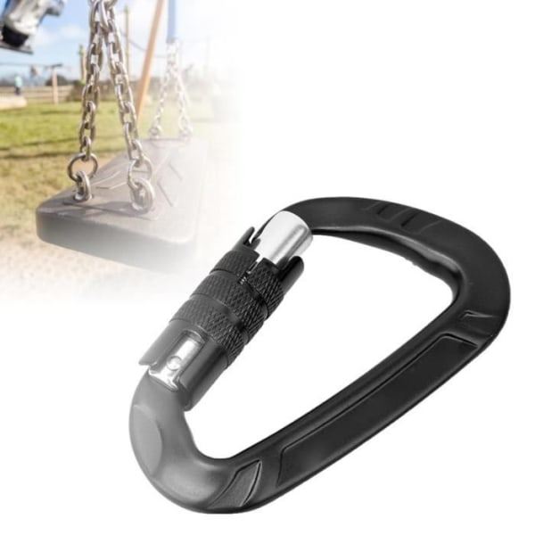 Cikonielf D-lås karabin 1 stk 7075 Aerospace Aluminium 12KN D-formet spænde Karabiner Tilbehør