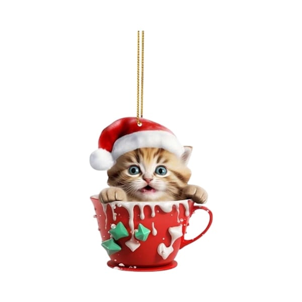 Julgranspynt Rea Julpynt Lekfulla Julpynt Söta Akryl Julgranshänge Julgranshänge