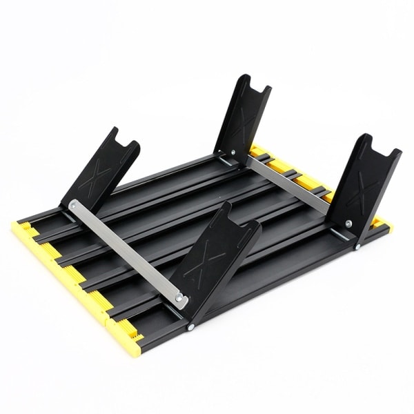 Foldbart campingbord Bærbar aluminiumsstrandbord Foldbart mini foldbart sort