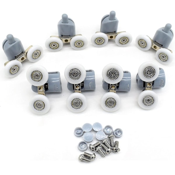 REMAKE 8-pack dubbla duschdörrsrullar 23 mm diameter badrumsreservdelar