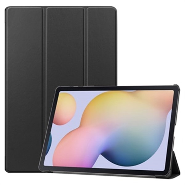 Tri-Fold Series Samsung Galaxy Tab S7+/S8+ Folio Etui - Svart Svart