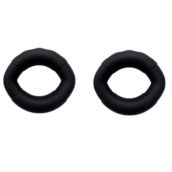 Fingertränare Silikon Handtränare Ring Handgreppstränare Svart