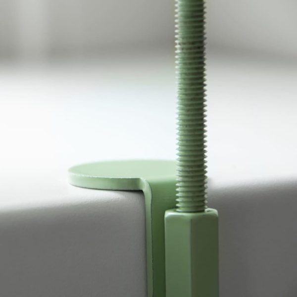Esschert Design Plantebakke med klips rund grøn S Grön Green