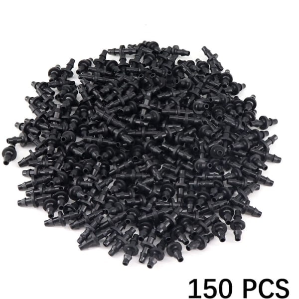 4/7 Capillary Double Barbed PE Hose 1/4 Direct Head Drip Irrigation Micro Sprinkler System Accessories - 150PCS