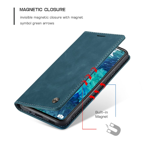 CaseMe Slim Wallet Case Galaxy S20 FE Blå