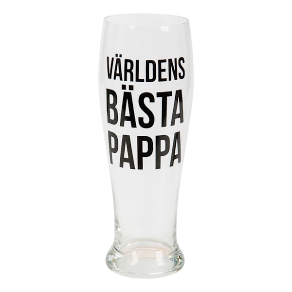 World's Best Dad Beer Glass - 568 ml - Father's Day Transparent