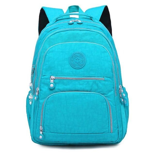 Student school bags backpack for boys girls large capacity children school bag suitcase children's bags waterproof laptop bag Peacock blue none