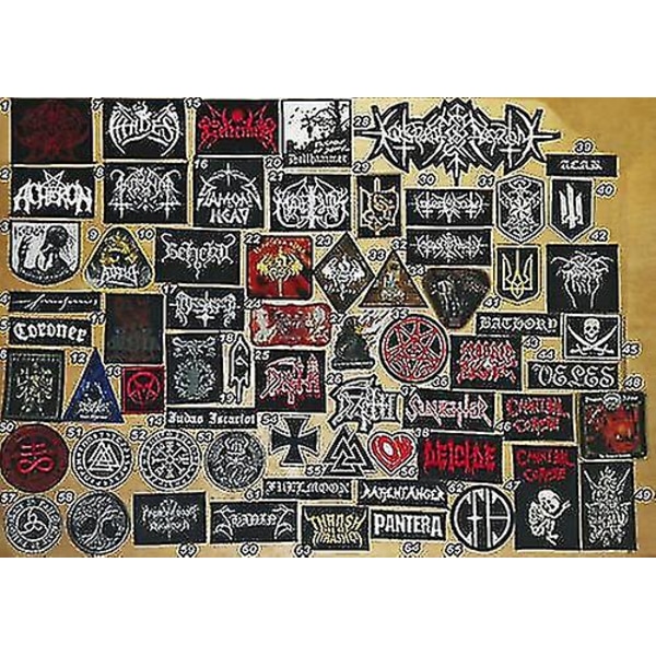 Diverse Rock & Metal Band Patches Radon
