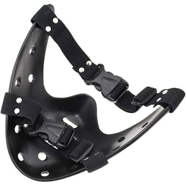 REMAKE Halloween-maske Hannibal Lecter Maske Skummel Halloween Rollespill Realistisk Horror Mordermaske Halvmaske Hodeplagg Harpiks Brun