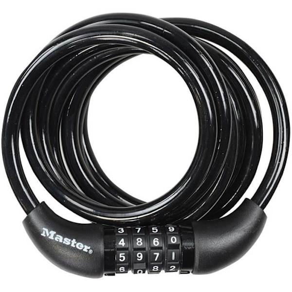 Cykel Lås - MASTER LOCK - 8221EURDPRO - 1,8 m snoet kabel - Programmerbar kombination