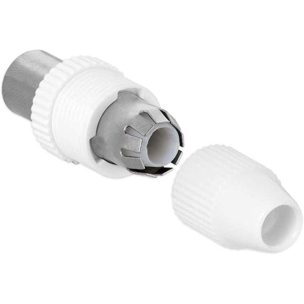 TV-koaksialadapter, koaksial kontakt TV-antenneadapterkabel Passer for analoge og digitale signaler 6 stykker 9,5 mm hannhode