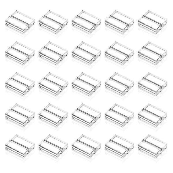25 stk akryl stativ bordkort holder 1,2 tommer bordnummer stativ transparent kort display stativ til T