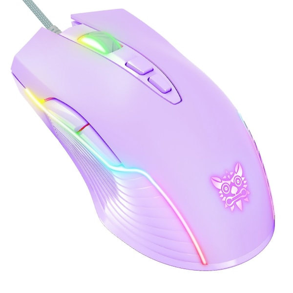 Onikuma Cw905 Trådbunden Mus 6400 Dpi Usb Spelmus 7 Knappar Design Andningsbar Led Färg För Skrivbord