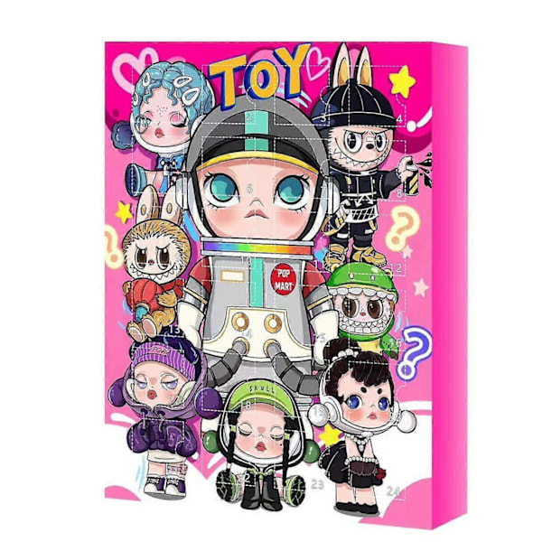 Halloween Kostumer 2024 2024 Nye Pop Mart 24 Gave Juleaften Blind Box Trendy Legetøj Søde Dekorationer A42