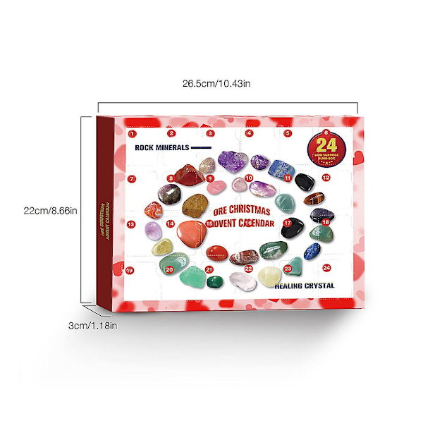 Leksak Julkalender Dekoration Lärande Present Mineral Blind Box 24 Dagar Julkalender
