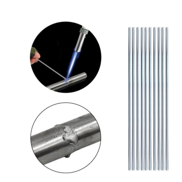Aluminium svetsstavar Silver 500 x 2 mm 10 stycken