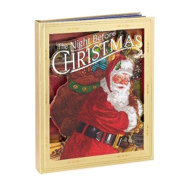 Julvikningsbok med ljus och ljud på julafton Natten före jul Dekoration Nyårsgåvor