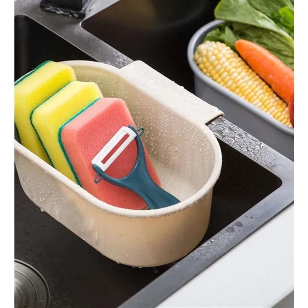 Fristående diskho-förvaringskorg Dish rack blå blå oval