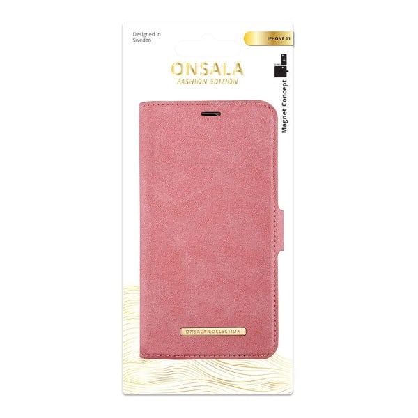 ONSALA iPhone 11 2-in-1 Magneetikotelo / Kotelo Pölyinen Vaaleanpunainen