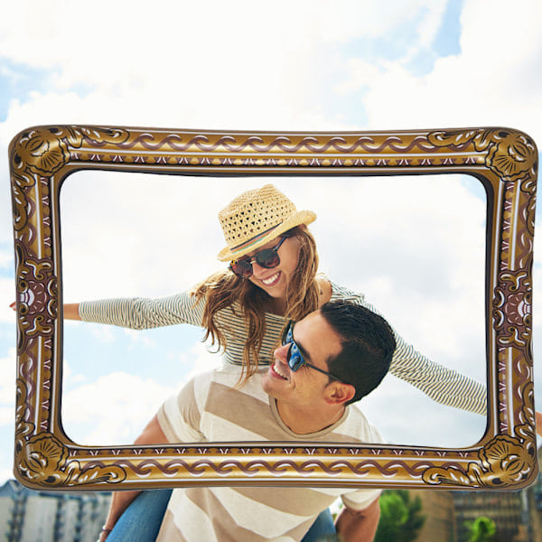 latable Selfie Ram Fotobås Rekvisita Festdekoration Tillbehör för Födelsedag Jul Nyår Bröllop