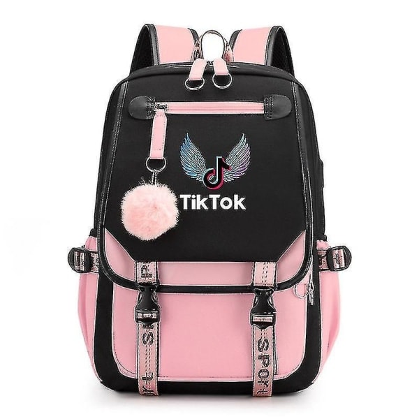 Luminous USB Charging Backpack Vibrato Backpack Student School Bag Style 12