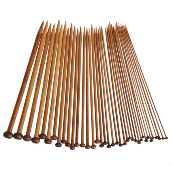 REMAKE 36 stk 18 størrelser Enkelt Spids Kulstof Bambus Pinde Håndværkssæt 35cm