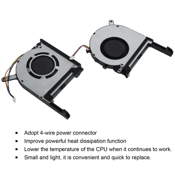 REMAKE ASUS TUF FX505ge FX505gm FX505dt FX705 kannettavan tietokoneen jäähdytyspuhaltimet (2 kpl)