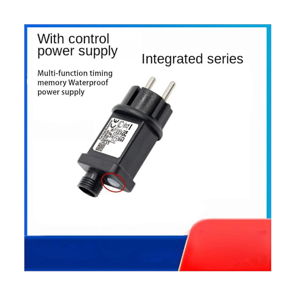 24V Transformator Plugg Strøm Adapter Egnet for Jule- og Halloween LED Utstyr Dekorasjoner EU-plugg