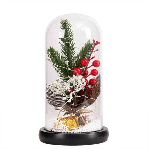 Glasskål juleplanter julepynt Glasskål