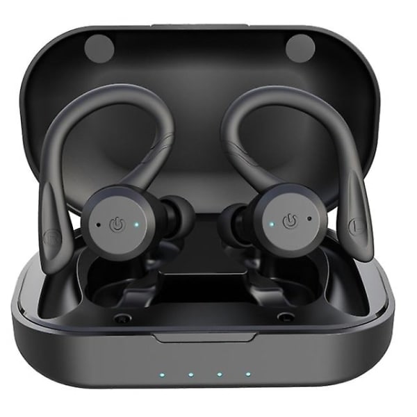 REMAKE 20 Timmars Spelyta Tid Simningsvattentäta Bluetooth-Hörlurar Dubbla Bärbara Trådlösa Sport Hörlurar Tws Ipx7 Hörlurar Stereo Svart Y
