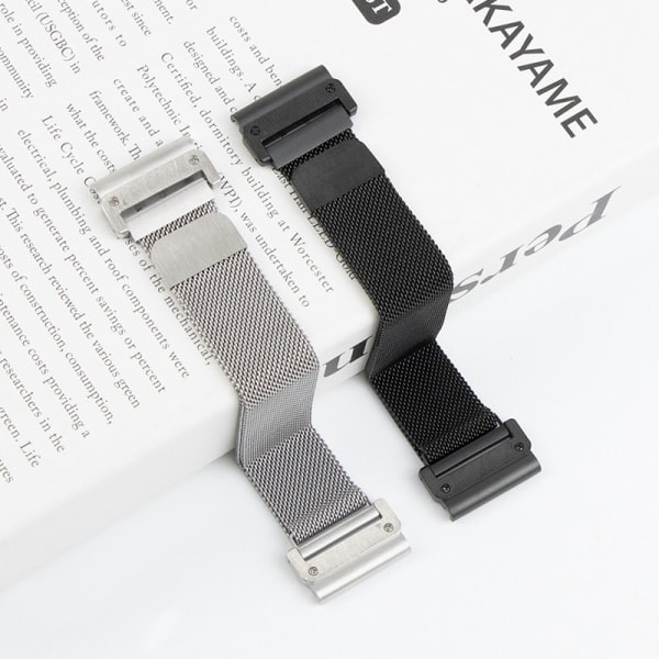 Hurtigudløsnings urrem til Garmin Fenix 7 / 6 / Tactix 7 pro Sort 26mm