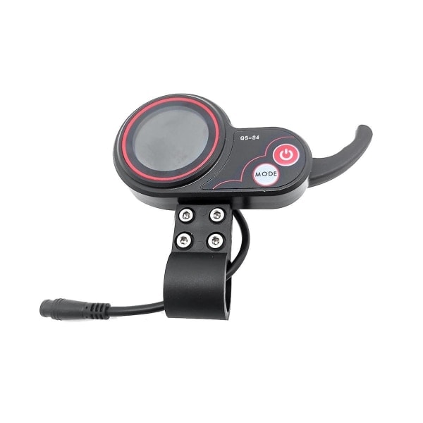 -s4 48v-60v Tumgrepp med LCD-display för Zero 8 9 10 8x 10x Elsparkcykel 6-stifts Display A Svart